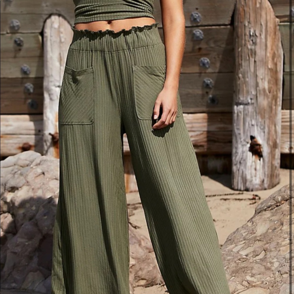 Blissed out wide leg pants free people